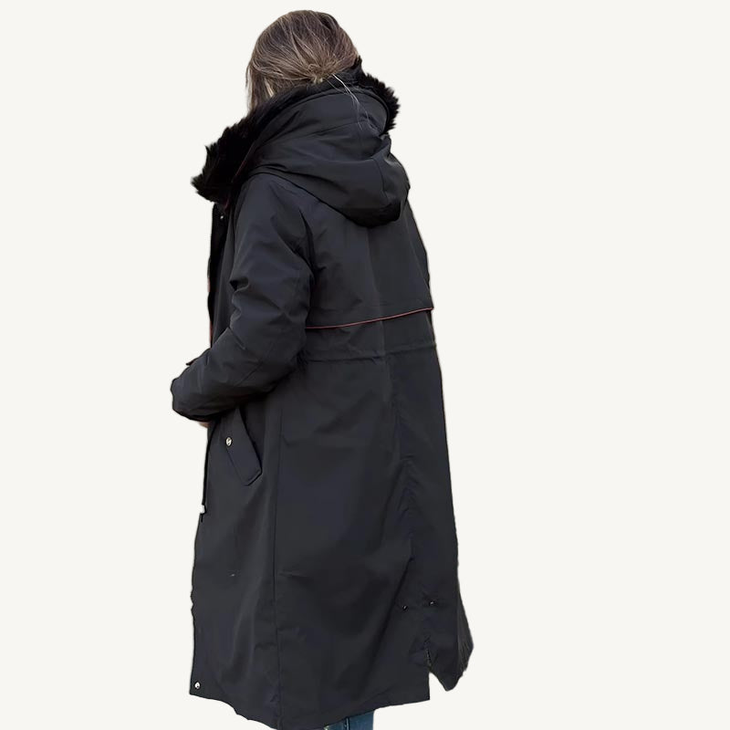Clara Domínguez | Chaqueta de invierno para mujer con capucha y cuello suave