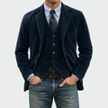 Tommy | Conjunto de 2 piezas: blazer y chaleco de terciopelo