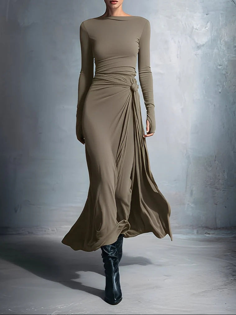Vittoria | Vestido largo con lazo lateral